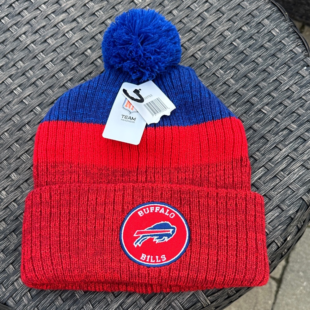 NFL Buffalo Bills Red and Blue Knit Beanie
